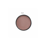 Round circular makeup compact containing a warm pink-brown blush (shade 'Heart') with a black rim.