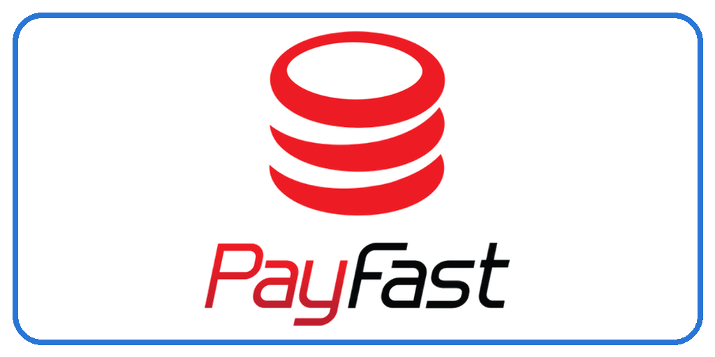 PayFast logo featuring a red stacked circular icon above the red and black 'PayFast' wordmark on a white background